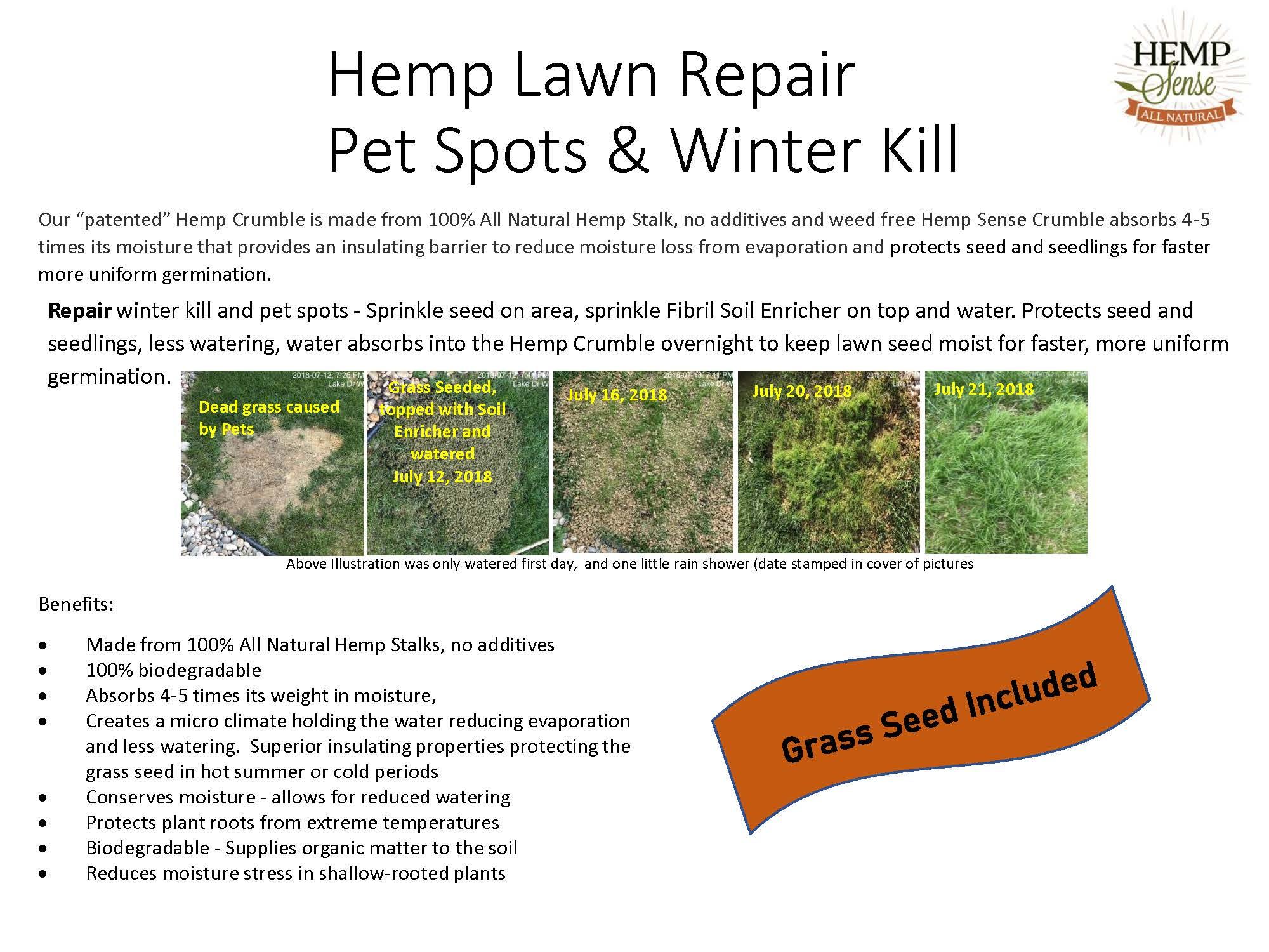 Hemp Lawn Repair